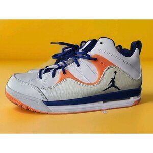 Air Jordan Flight TR 97 Mid Knicks White Orange Blue Size 8 Sneakers 574417-107